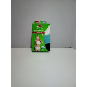 Fruit Of TheLoom Women's 3 Pair Boy Shorts Cotton Stretch Underwear Panties 8 XL